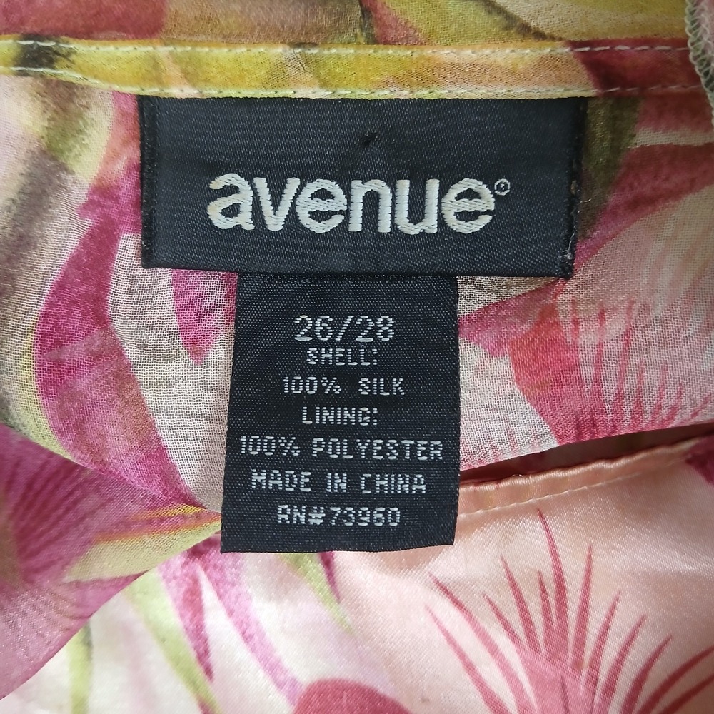 Avenue Blouse Womens Silk Cottagecore Y2K Style Peasant Layered Floral Evening - Picture 7 of 9